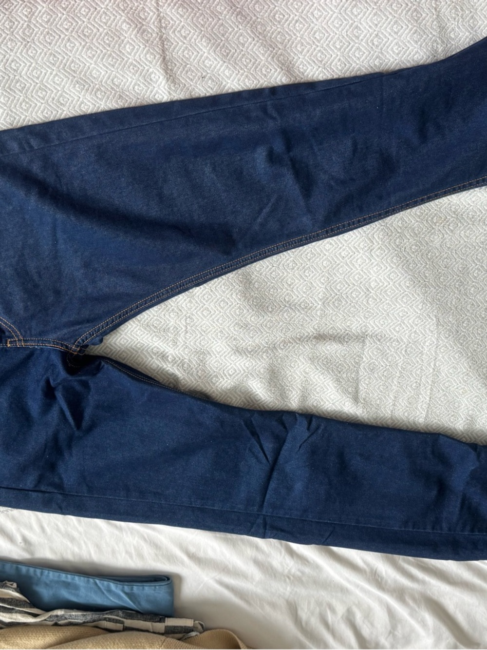 Classic Men's Dark Blue Jeans - Comfortable Everyday Denim